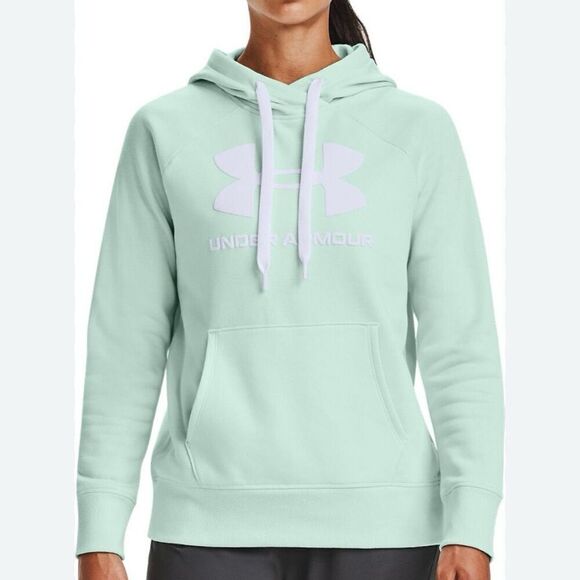 Under Armour mint green fleece hoodie size small - Picture 1 of 10